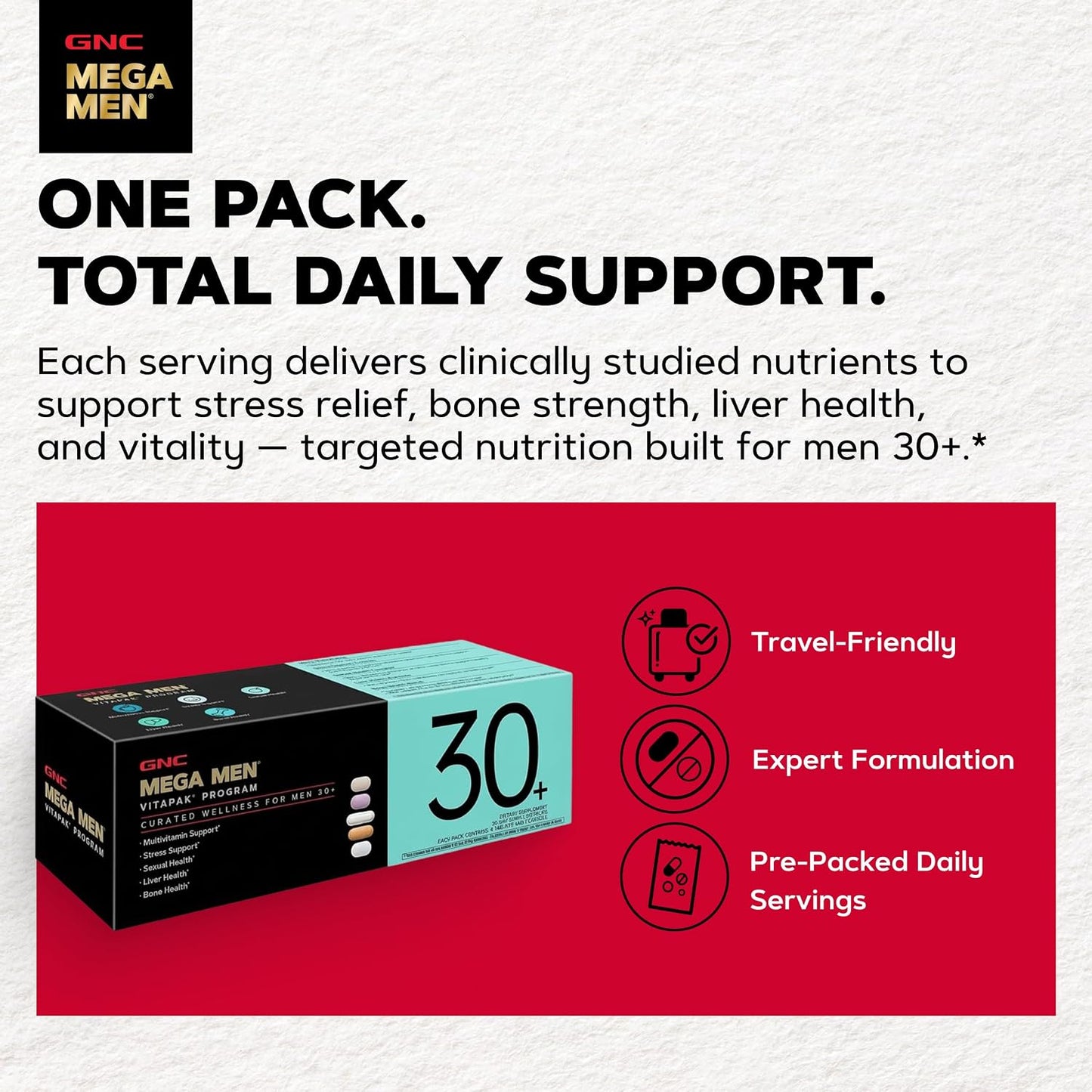 Men’s 30+ Daily Vitapak – 5-in-1 Multivitamins