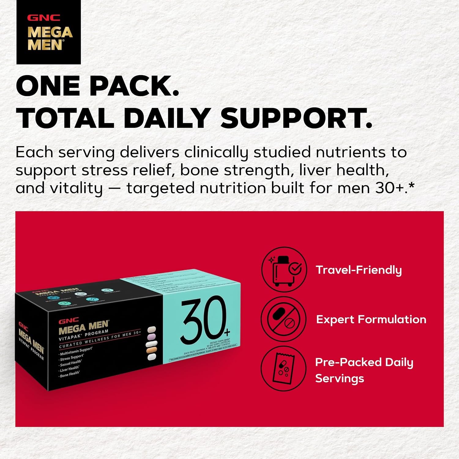 Men’s 30+ Daily Vitapak – 5-in-1 Multivitamins